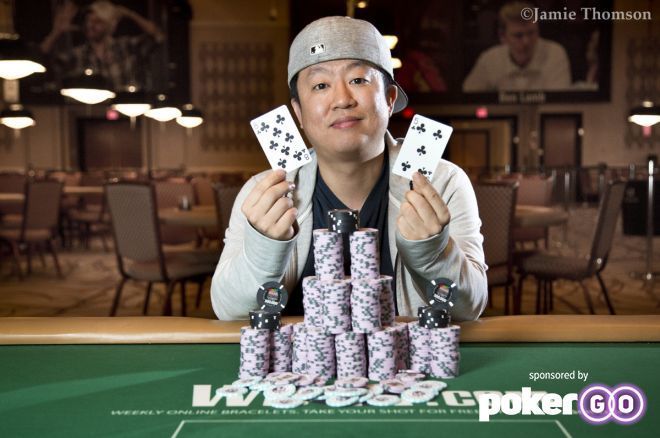 Daniel Park claimed his first gold bracelet in the $1k Super Turbo Bounty.