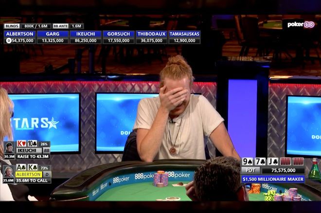 Cory Albertson was put in a very tough spot at the WSOP Millionaire Maker final table.