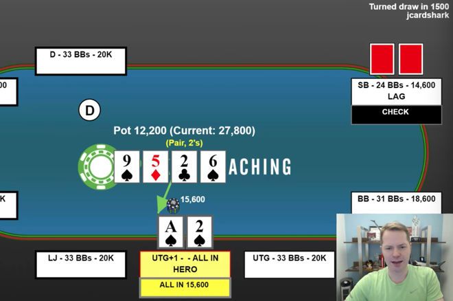 Using Bottom Pair to Overbet Shove on the Turn