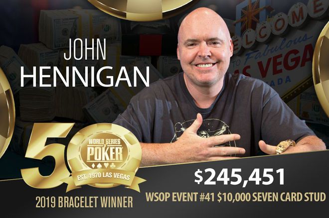 John Hennigan Venceu Seu 6º Bracelete WSOP no $10K Seven Card Stud