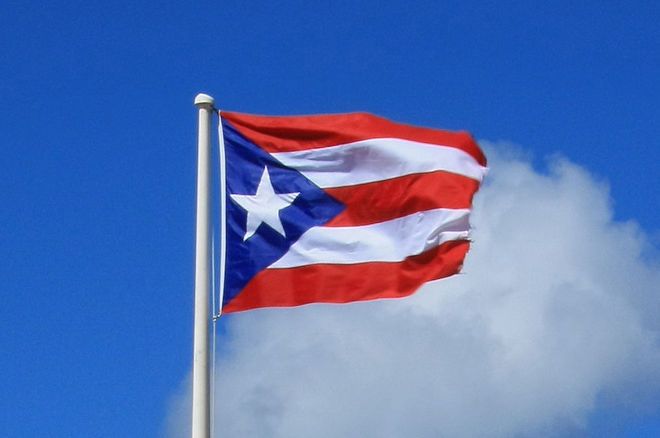 The flag of Puerto Rico