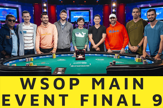 Mesa Final do Main Event das WSOP 2019