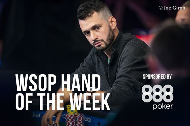 Alex Livingston made a big fold with pocket queens preflop with six left in the 2019 WSOP Main Event.