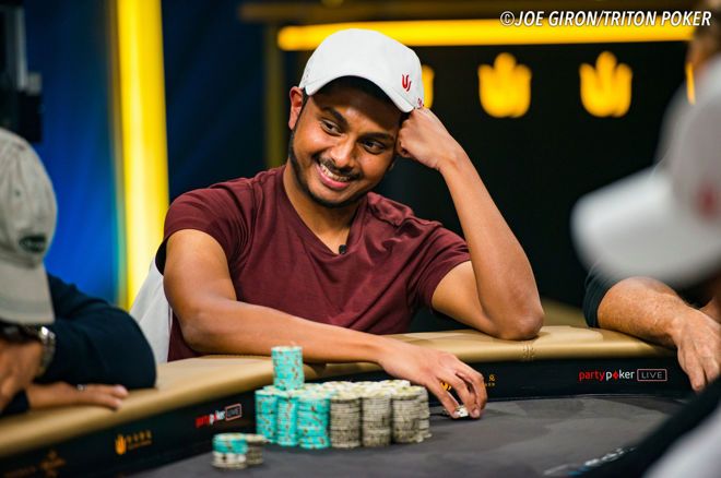 Vivek Rajkumar leads the final eight in the Triton Million London event heading to the final day.