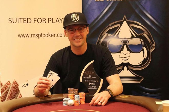 Eric Baldwin won yet another live poker tournament, this time the $1,100 MSPT at the Venetian.