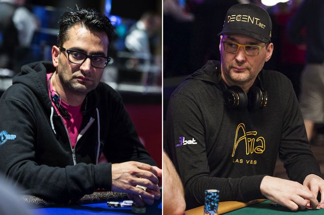 Antonio Esfandiari and Phil Hellmuth