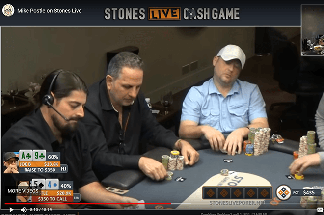 Mike Postle in action (blue shirt). Mike Postle in action (blue shirt).