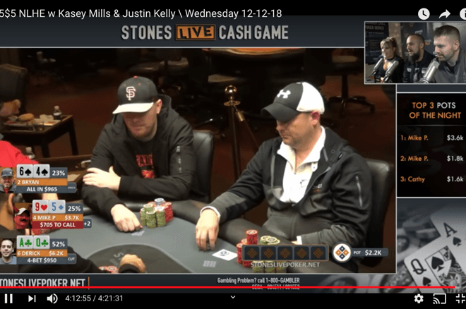 Mike Postle made some unusual plays on the livestream