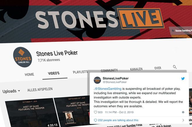 Stones Gambling Hall Suspends All Poker Broadcasts Following Alleged Cheating