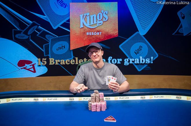 Kahle Burns won his first career gold bracelet at the 2019 WSOP Europe festival.