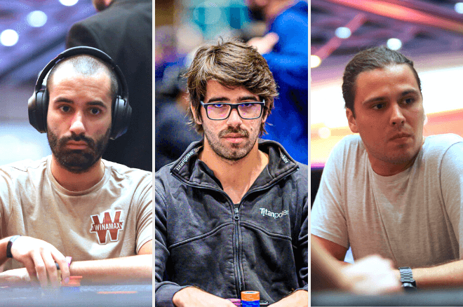 João Vieira, Manuel Ruivo e Pedro Marques no Caribbean Poker Party 2019