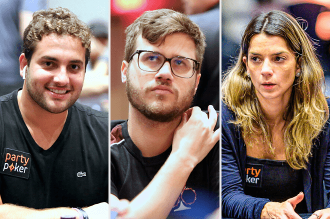 João Simão, Kelvin Kerber e Dayane Kotoviezy no Caribbean Poker Party 2019