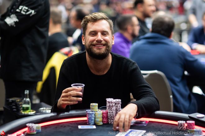 Bart Lybaert is second in chips in the EPT Prague Main Event ahead of Day 2