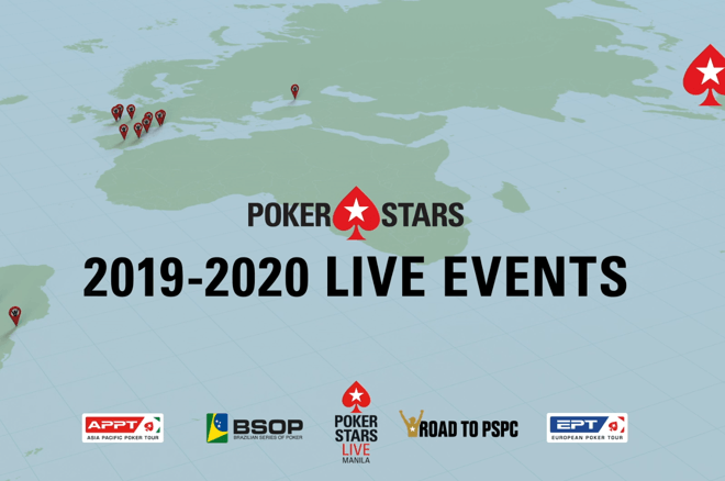 Cronograma de eventos ao vivo PokerStars 2020