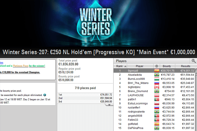 €250 Main Event Winter Series da PokerStars.pt