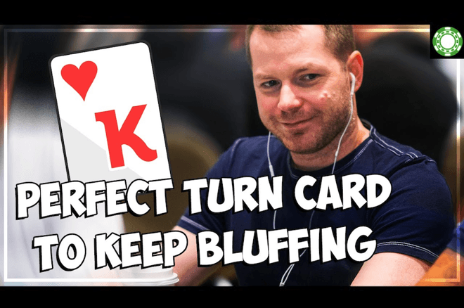 Reconhecer a carta perfeita no turn para continuar a bluffar