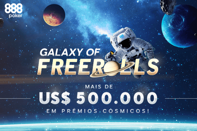Mais de $500.000 em prêmios grátis na promoção Galáxia de Freerolls do 888poker