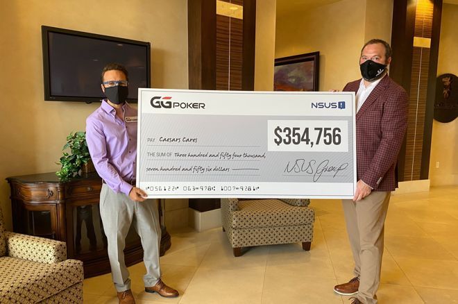 GGPoker Daniel Negreanu was on hand to help donate over $350,000 to Caesar's Cares after the charity tournament success