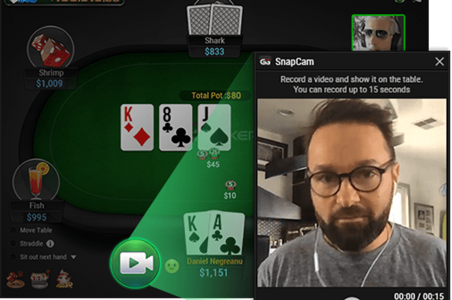 GGPoker SnapCam Daniel Negreanu