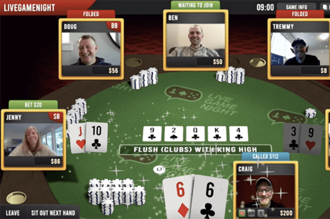 Play with your friends in the latest live stream poker service from LGN Poker