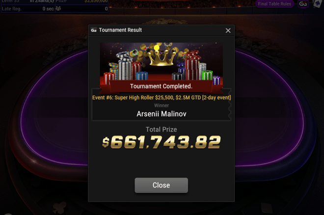 Arsenii Malinov wins Super MILLION$ Arsenii Malinov wins Super MILLION$