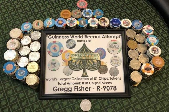 Gregg Fisher is attempting to set a Gunniess World Record for largest casino chip collection