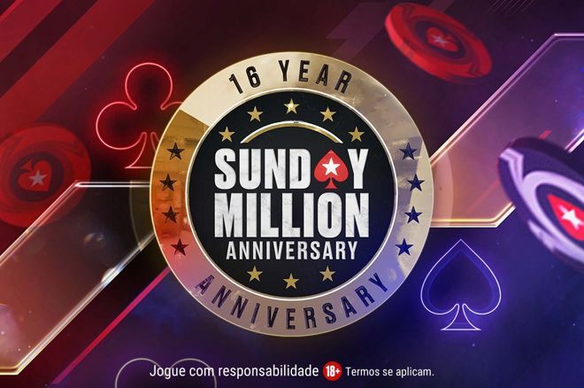 16º Aniversário do Sunday Million tem US$ 10M GTD