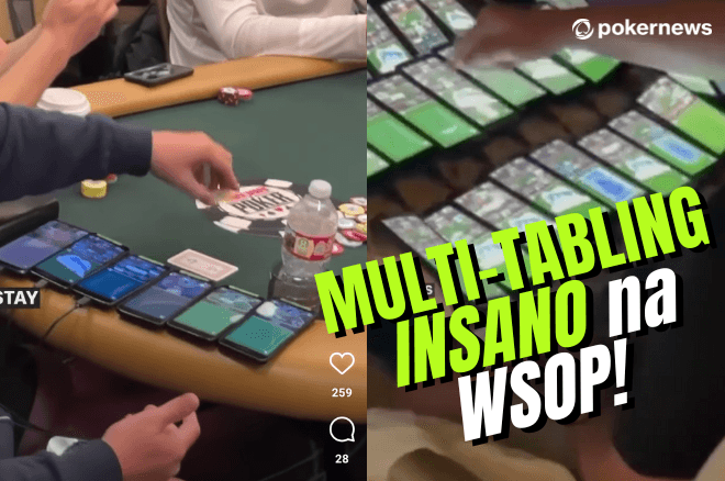 Antigo Supernova Elite leva 70 celulares para a mesa e faz multi-tabling insano na WSOP