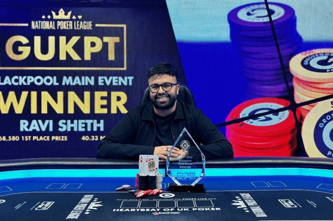 Ravi Sheth Wins £1,100 GUKPT Blackpool Main Event