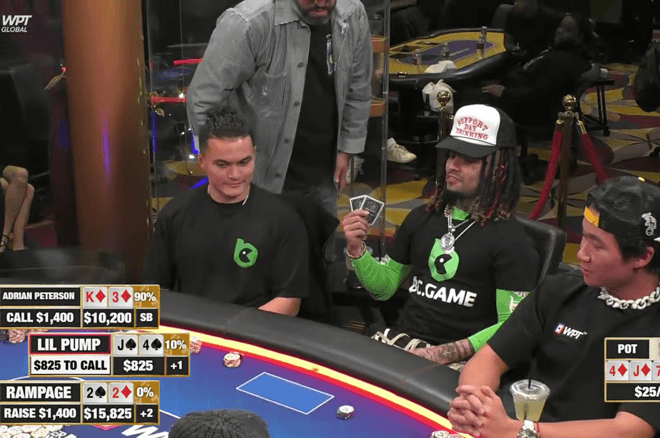 Lil Pump Wins Sick Poker Hand Against Adrian Peterson