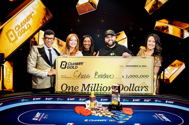 Chase Bricker Wins Historic ClubWPT Gold Freeroll for $1 Million (Plus Bounties)