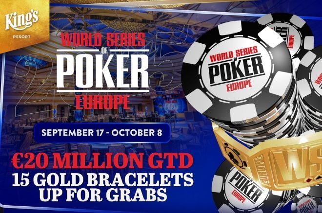 WSOP Europe Schedule Released Featuring 15 Bracelet Events