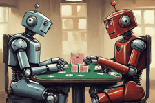 Robots playing poker