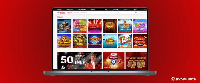 Sky Vegas Casino website