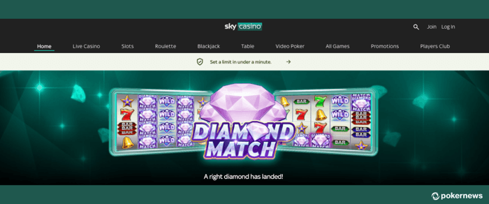 Sky Casino Desktop Site