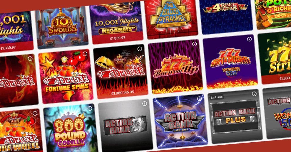 Sky Vegas offers a wide range of slot games.