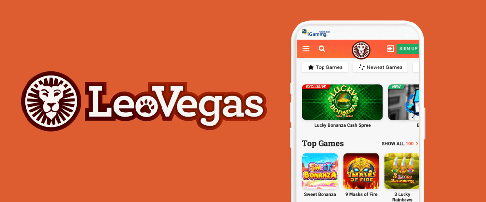 The LeoVegas Casino mobile app offers ON players the chance to play on the go.
