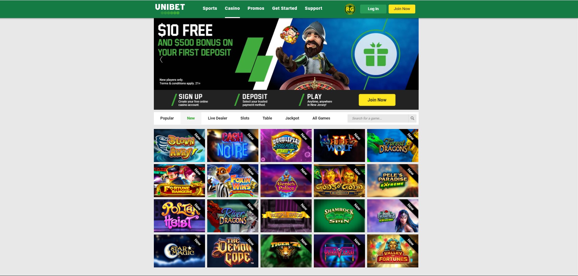 unibet casino launch in nj