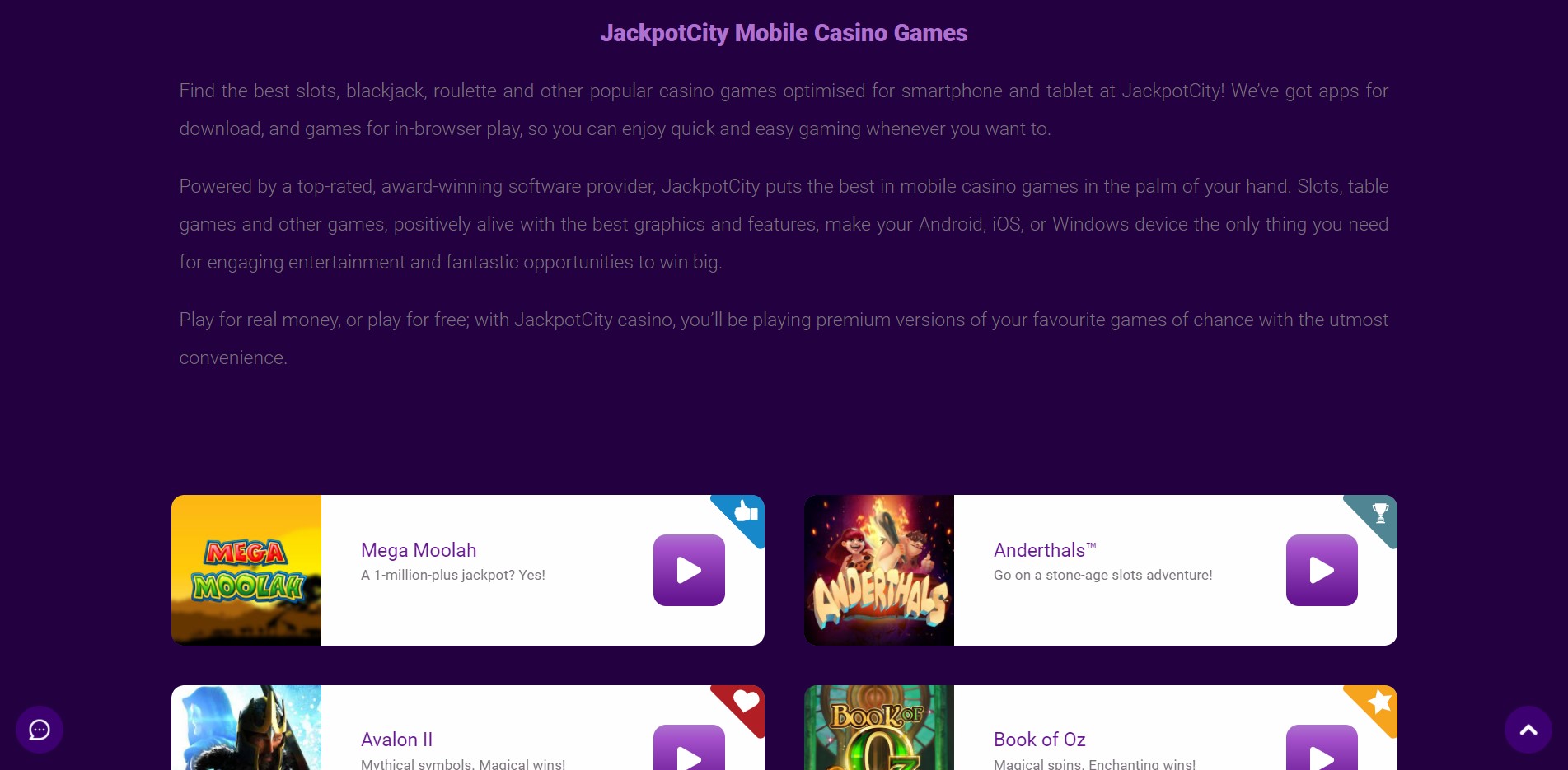 jackpotcity mobile casino app