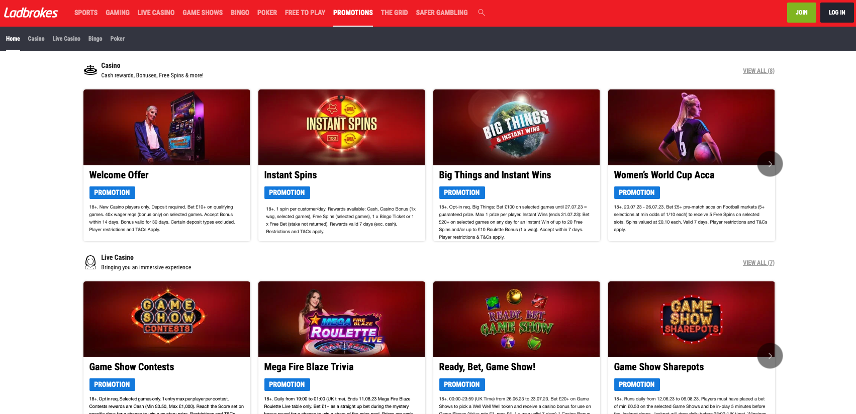 ladbrokes online casino