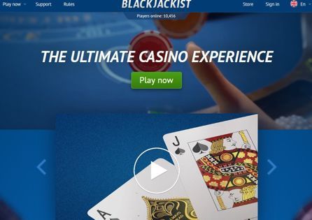 Blackjackist Casino Homepage