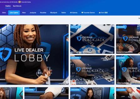 FanDuel Casino Live Dealer Lobby