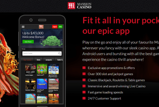 Mansion Casino is available right from your mobile device