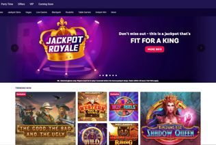 See what's trending at the Party Casino homepage