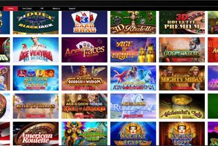 Choose from 300 various engaging games at Mansion Casino game lobby