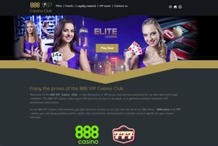 888casino has a VIP section with exclusive offers for VIP members