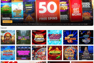 Sky Vegas casino desktop