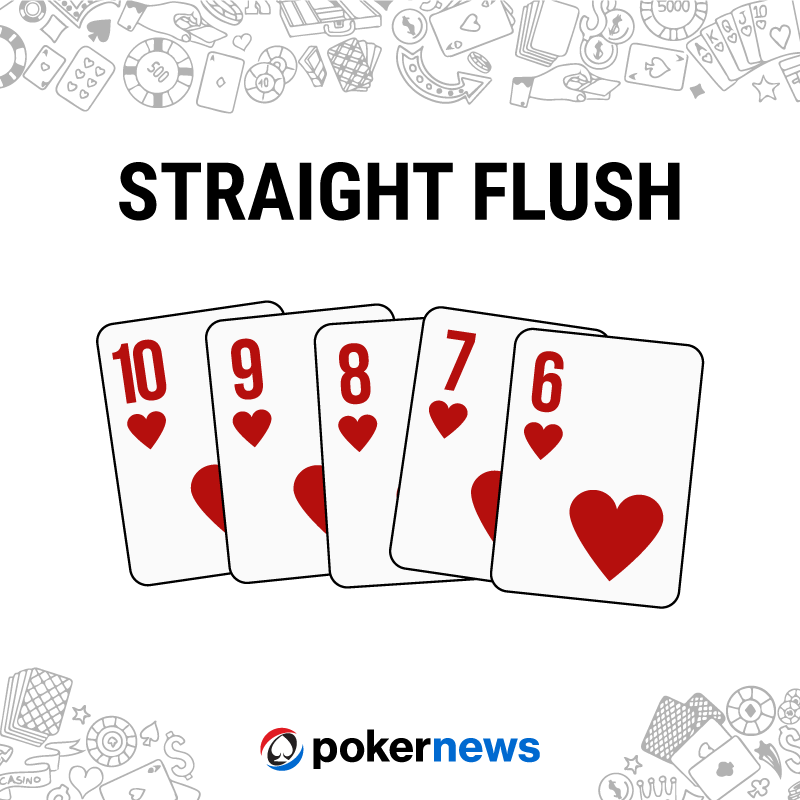 Example of the poker hand Straight Flush