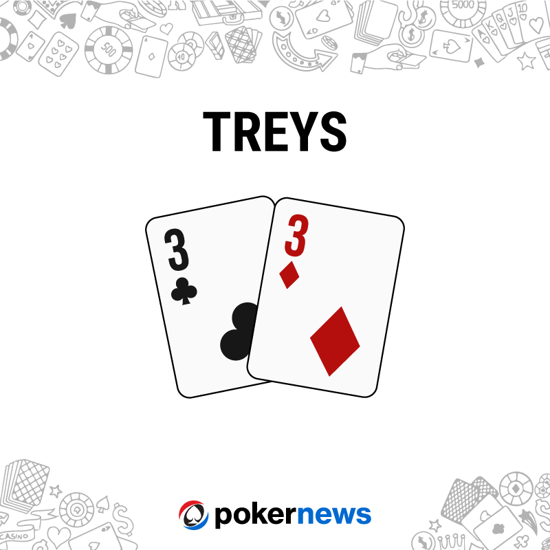 Example of the Treys poker hand.