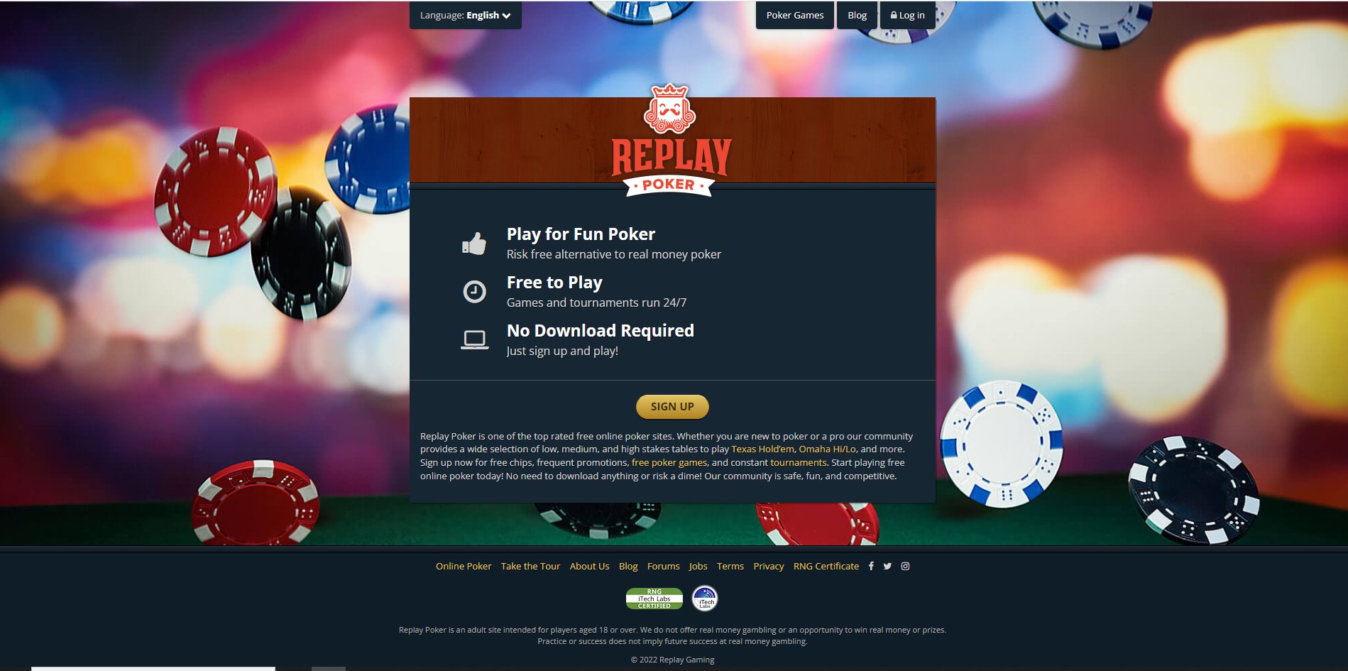 Replay Poker Review Latest Bonus Free-to-Play Info | PokerNews